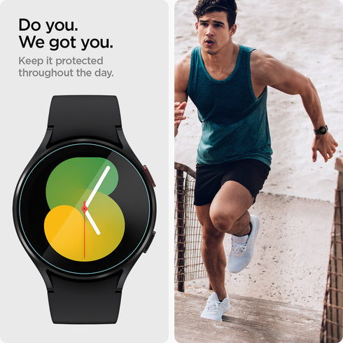 Spigen מגן מסך ל-Galaxy Watch 5/4 (44mm) – GLAS.tR EZ Fit (2 יחידות)